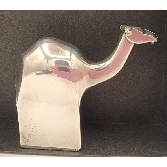 Vintage Dansk Silverplate Camel Figurine Gunnar Cyren Holiday Decor Paperweight - Picture 3 of 8